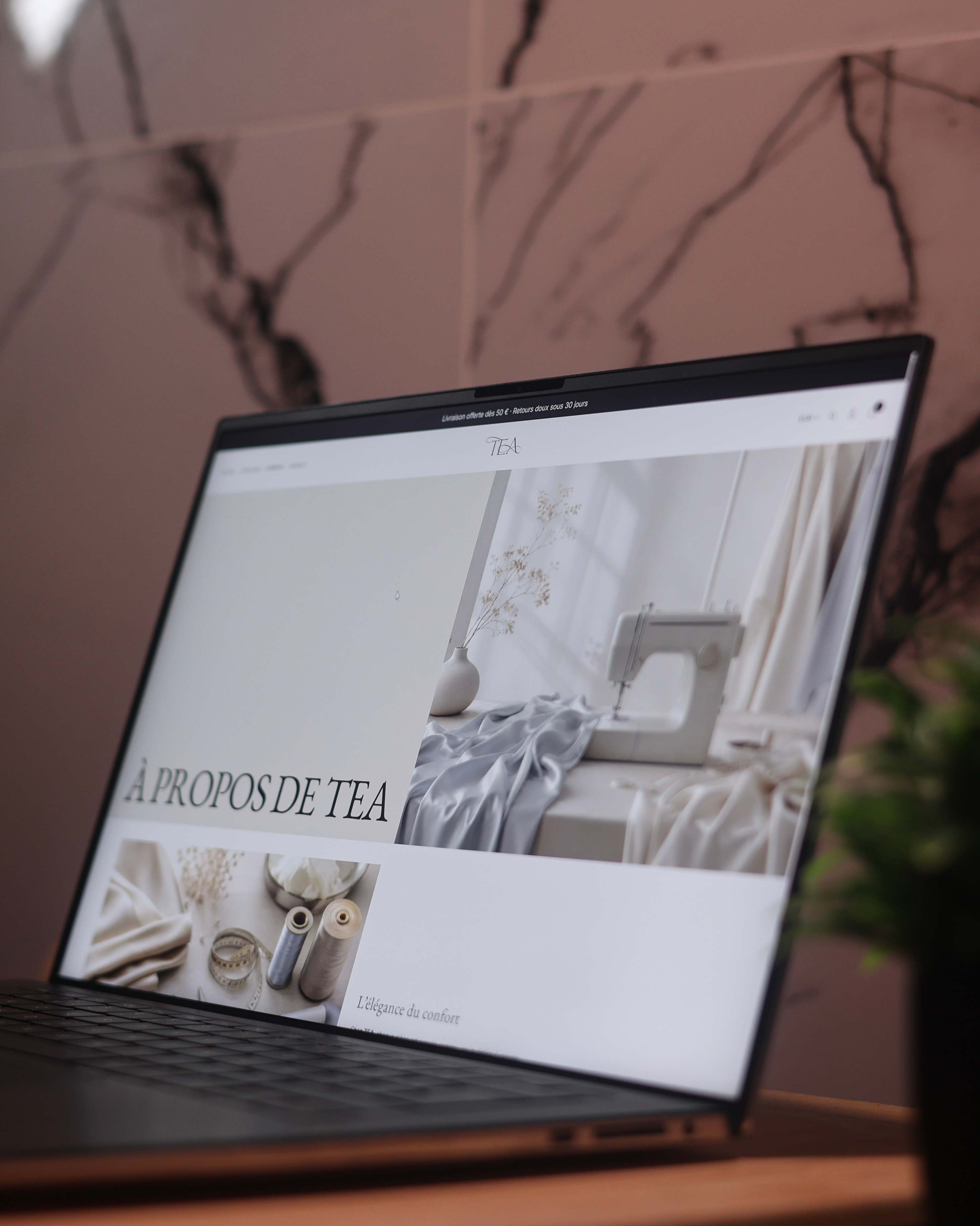 Boutique TEA, page à propos de la marque