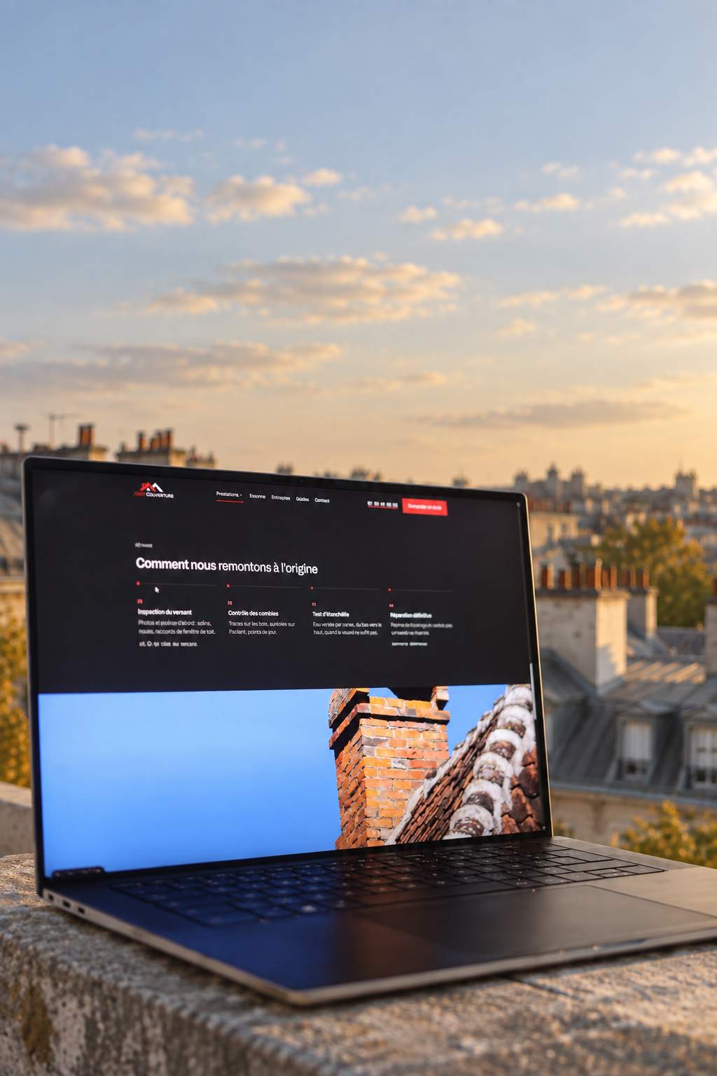Site de Jaca Couverture, page présentant la méthode d'intervention