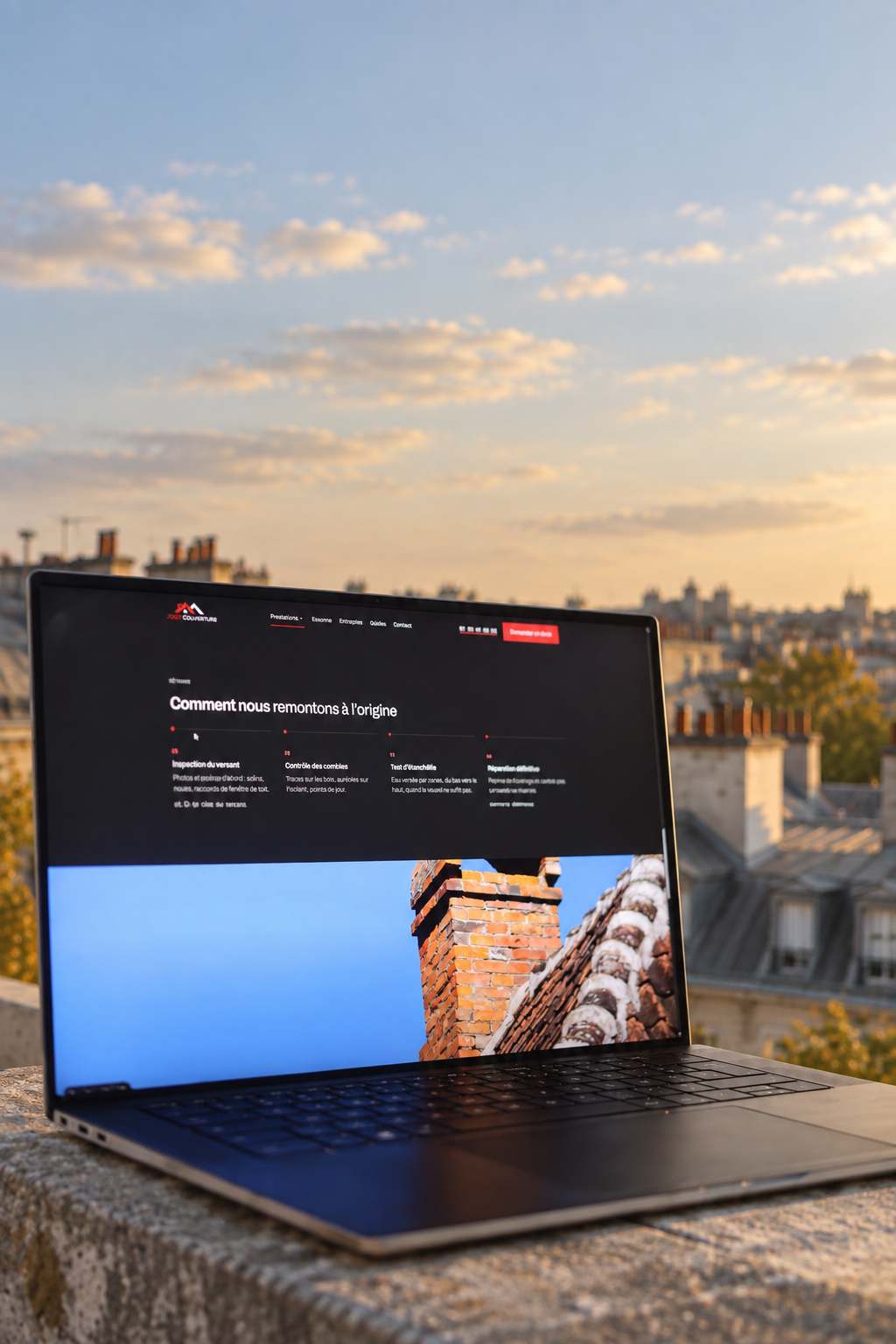 Site de Jaca Couverture, page présentant la méthode d'intervention